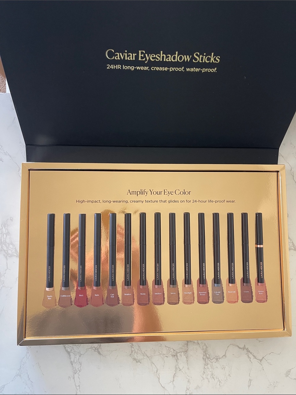 Laura Mercier caviar Eyeshadow Sticks - Neutral & Rose Shades